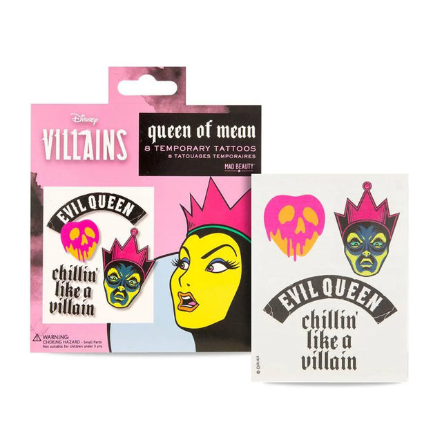 Disney Villains Queen Of Mean 8 Tatuajes Temporales 1un  DISNEY - Nutra Best Bulgaria