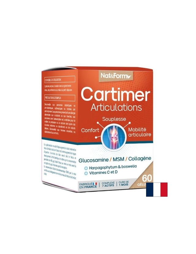Комплекс за стави и кости - Div Cartimer, 60 капсули  Nat&Form - Nutra Best Bulgaria