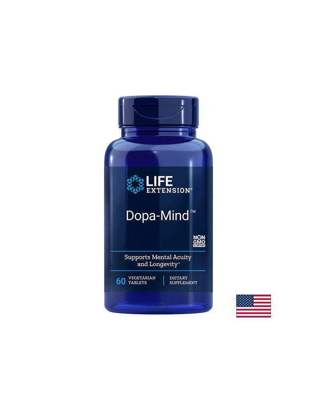 Dopa-Mind®/ За памет и концентрация х 60 таблетки  Life Extension - Nutra Best Bulgaria