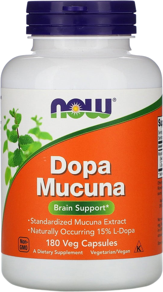 Dopa Mucuna [180 капсули, 90 Дози  NOW Foods - Nutra Best Bulgaria