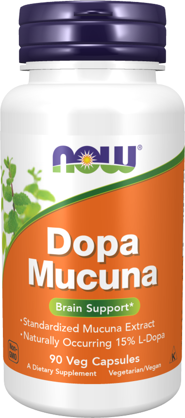 Dopa Mucuna [90 капсули, 45 Дози  NOW Foods - Nutra Best Bulgaria