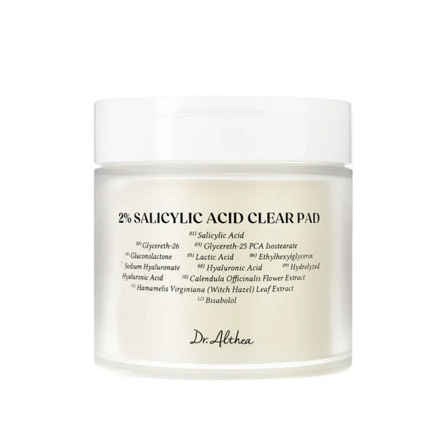 Dr. Althea - 2% Salicylic Acid Clear Pad, 60 pads  Dr. Althea - Nutra Best Bulgaria