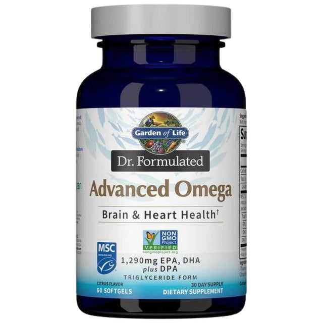 Dr. Formulated Advanced Omega - 60 Гел капсули  Garden Of Life - Nutra Best Bulgaria