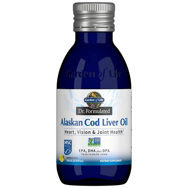 Dr. Formulated | Alaskan Cod Liver Oil - 200 мл  Garden Of Life - Nutra Best Bulgaria