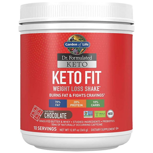 Dr. Formulated Keto Fit | Weight Loss Shake - 355 грама  Garden Of Life - Nutra Best Bulgaria