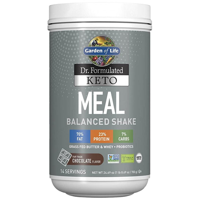 Dr. Formulated Keto Meal | Balanced Shake - 672 грама  Garden Of Life - Nutra Best Bulgaria