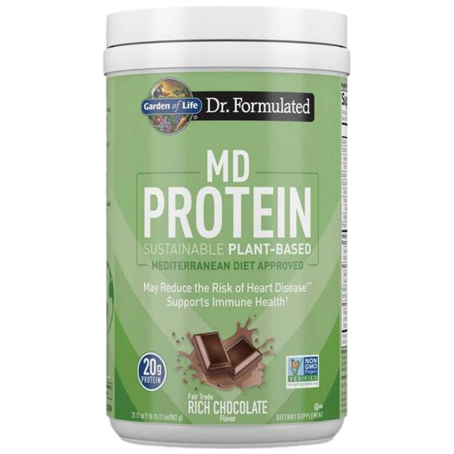 Dr. Formulated MD Protein | Sustainable Plant-Based Powder - 882 грама  Garden Of Life - Nutra Best Bulgaria