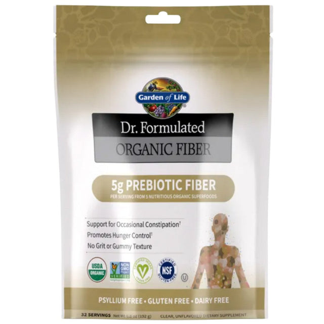 Dr. Formulated Organic Fiber - 192 грама  Garden Of Life - Nutra Best Bulgaria