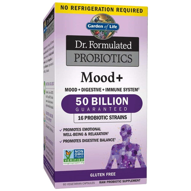 Dr. Formulated Probiotics Mood+ | 50 Billion - 60 капсули  Garden Of Life - Nutra Best Bulgaria