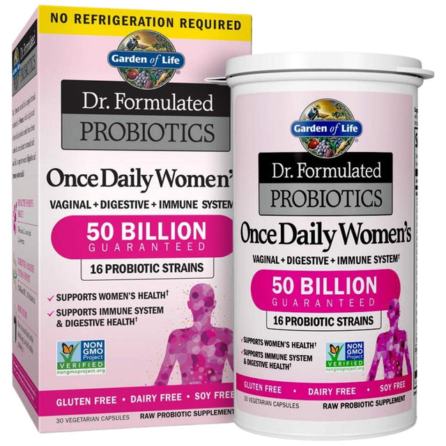 Dr. Formulated Probiotics | Once Daily Women's - 30 капсули  Garden Of Life - Nutra Best Bulgaria
