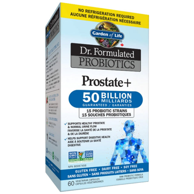 Dr. Formulated Probiotics Prostate+ - 60 капсули  Garden Of Life - Nutra Best Bulgaria