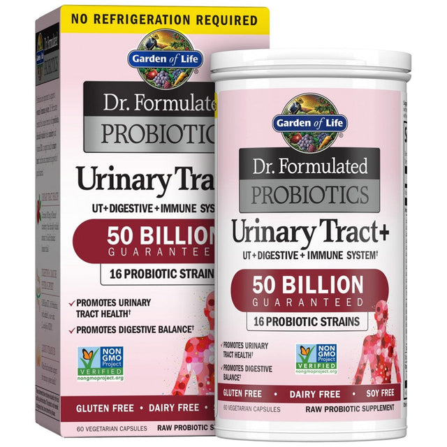 Dr. Formulated Probiotics Urinary Tract+ - 60 капсули  Garden Of Life - Nutra Best Bulgaria