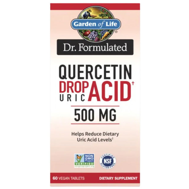 Dr. Formulated Quercetin Drop Uric Acid - 60 Таблетки  Garden Of Life - Nutra Best Bulgaria