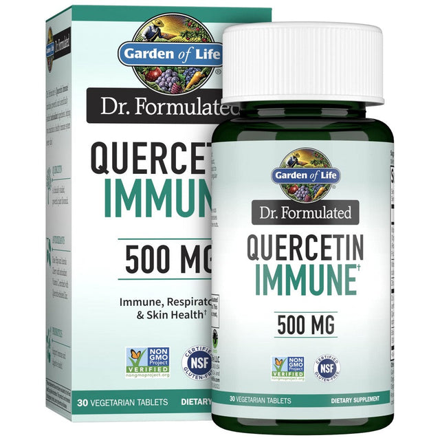 Dr. Formulated Quercetin Immune 500 mg - 30 Таблетки  Garden Of Life - Nutra Best Bulgaria