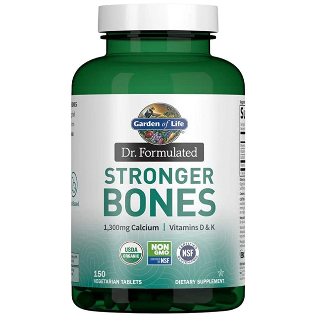 Dr. Formulated Stronger Bones - 150 Таблетки  Garden Of Life - Nutra Best Bulgaria