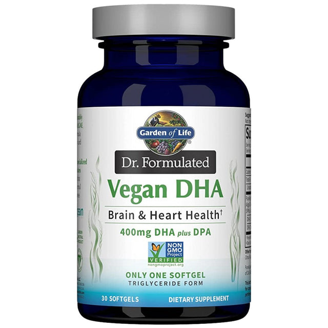 Dr. Formulated Vegan DHA - 30 Гел капсули  Garden Of Life - Nutra Best Bulgaria