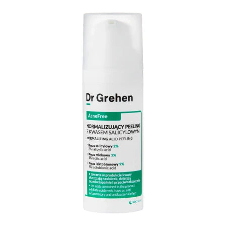 Dr. Grehen - AcneFree - Normalizing Acid Peeling - Normalizing Salicylic Acid Peeling - 50ml  Dr. Grehen - Nutra Best Bulgaria