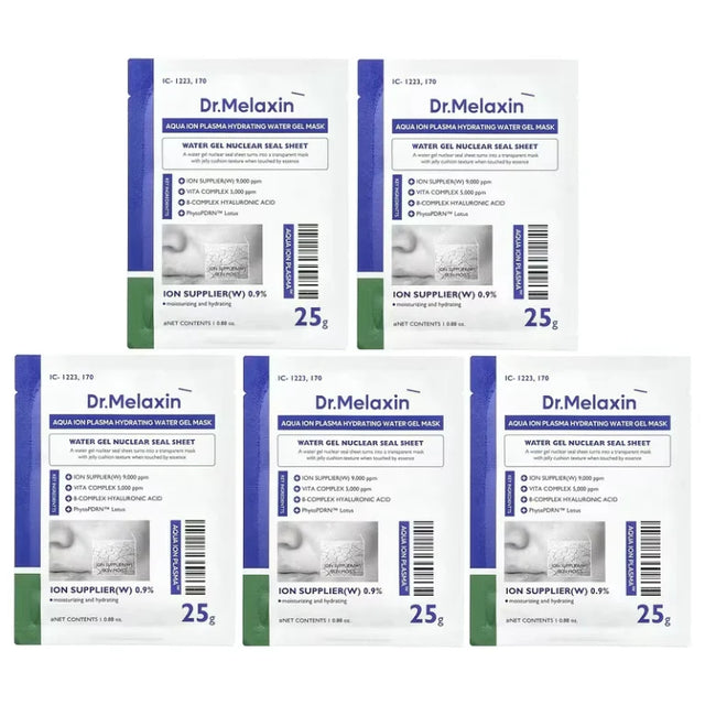 Dr.Melaxin - Aqua Ion Plasma Water Gel Mask 25g*5ea  Dr.Melaxin - Nutra Best Bulgaria