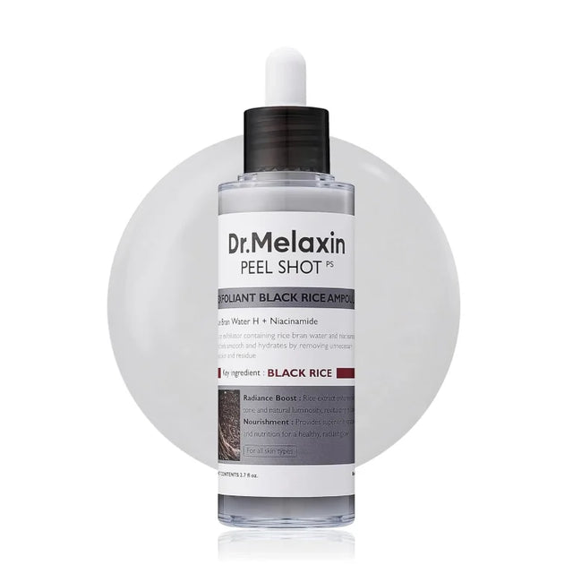 Dr.Melaxin - Peel Shot Exfoliant Black Rice Ampoule, 80ml - Nutra Best