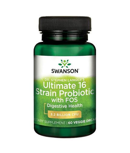 Dr. Stephen Langer's Ultimate 16 Strain Probiotic with FOS - 60 капсули  Swanson - Nutra Best Bulgaria