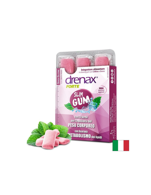 Дъвки за отслабване и контрол на апетита - Дренакс - Drenax® със зелен чай, гуарана и хром, 9 броя  Paladin Pharma - Nutra Best Bulgaria