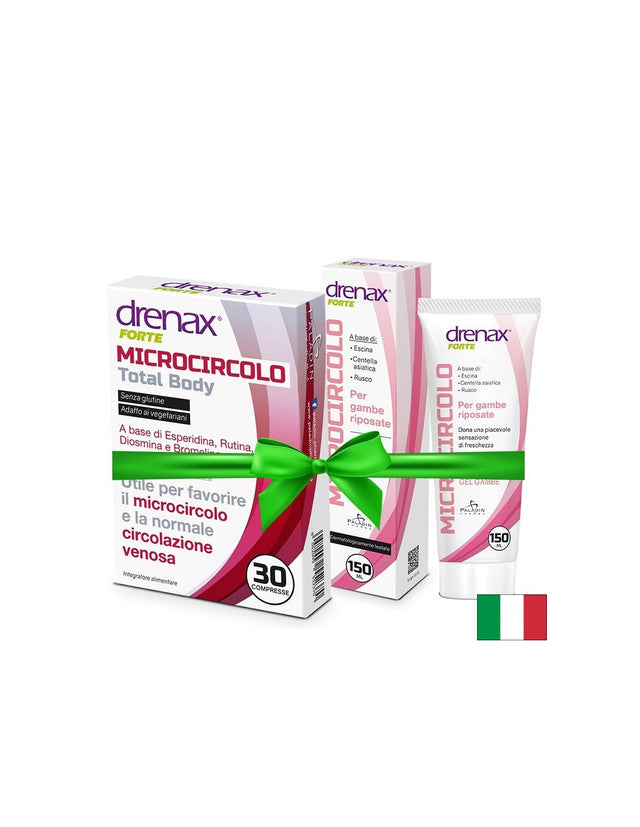 Промо пакет кръвообращение - Drenax® Forte с бодлив залист, 30 таблетки + Масажен гел за крака при разширени вени, 150 ml  Paladin Pharma - Nutra Best Bulgaria