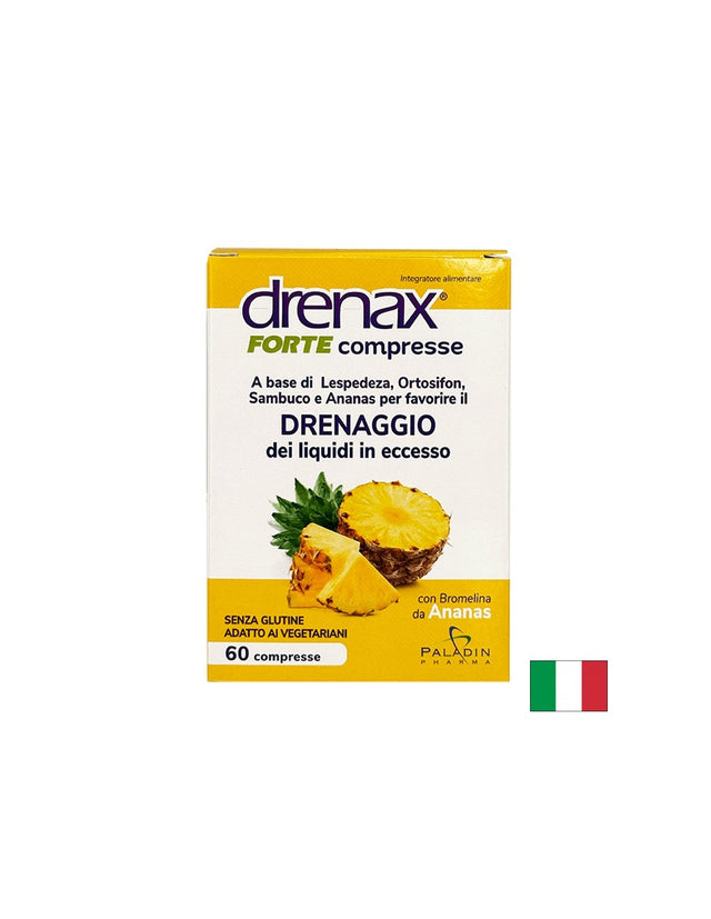 Диуретична формула за добро храносмилане и отслабване - Дренакс - Drenax® Forte с бромелаин и ананас, 60 таблетки  Paladin Pharma - Nutra Best Bulgaria