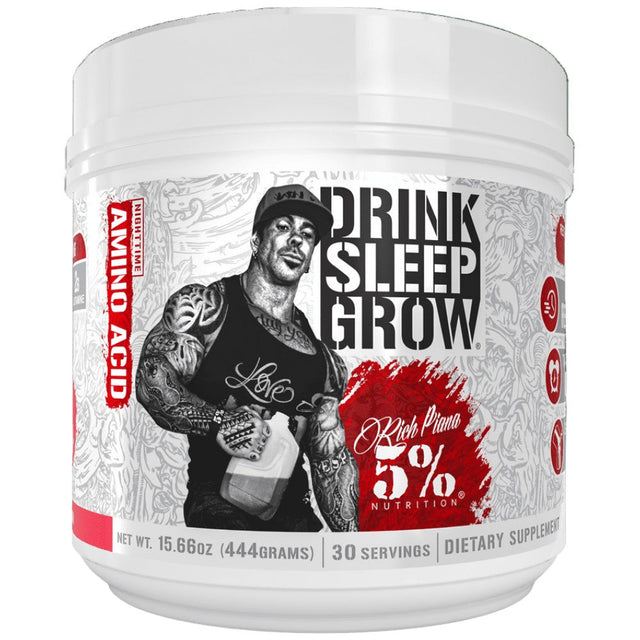 Drink Sleep Grow | Nighttime Aminos 444 грама  Rich Piana 5% Nutrition - Nutra Best Bulgaria