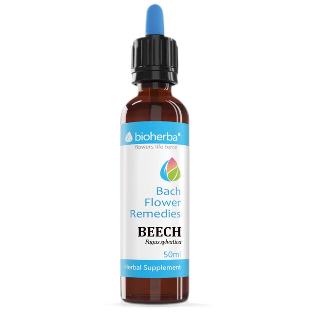Drops Bach Flower Remedies Beech | Fagus Sylvatica - 50 мл  Bioherba - Nutra Best Bulgaria