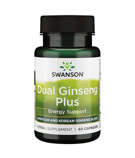 Dual Ginseng Plus 395 mg - 60 капсули  Swanson - Nutra Best Bulgaria