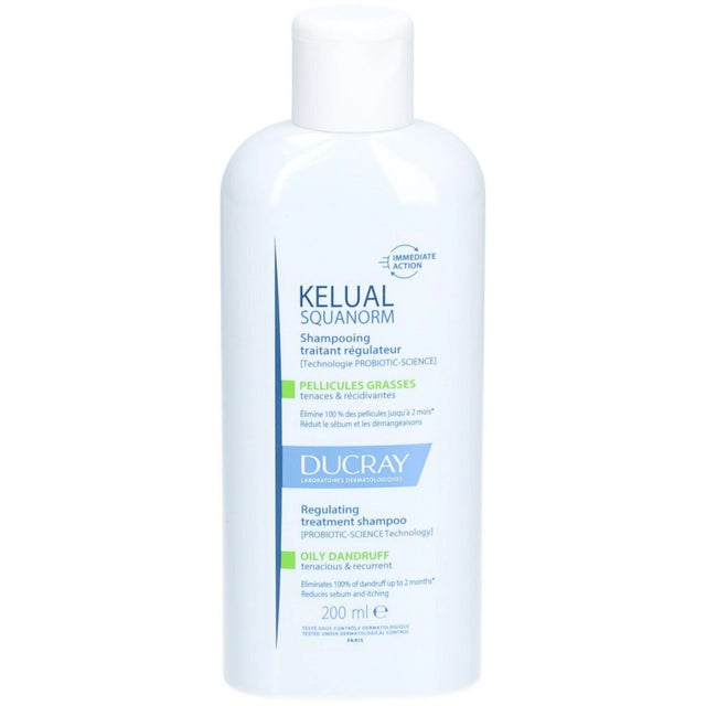 Ducray - Kelual Squanorm Regulating Treatment Shampoo - oily dandruff - 200ml  Ducray - Nutra Best Bulgaria