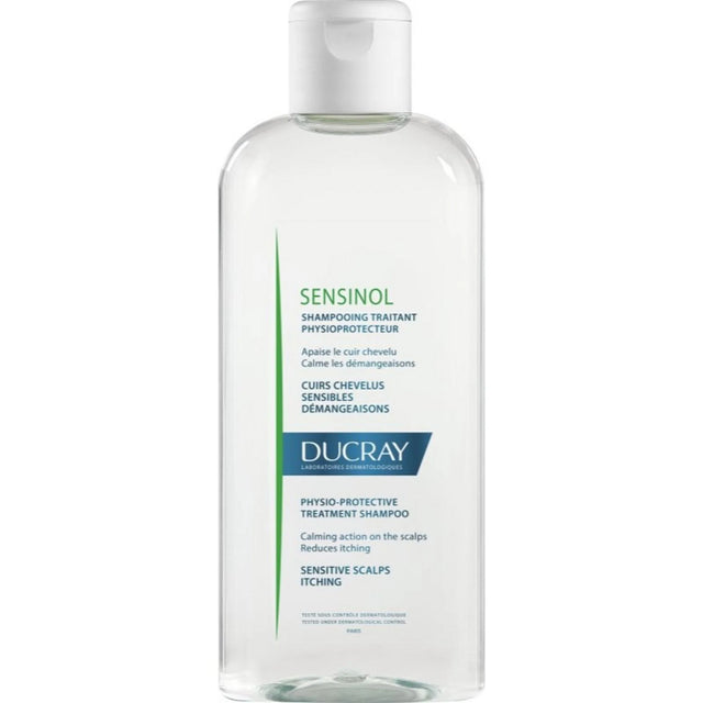Ducray, Sensinol, Hypoallergenic, Hair Treatment Shampoo, Calming, For Sensitive Scalps, 200 ml  Ducray - Nutra Best Bulgaria