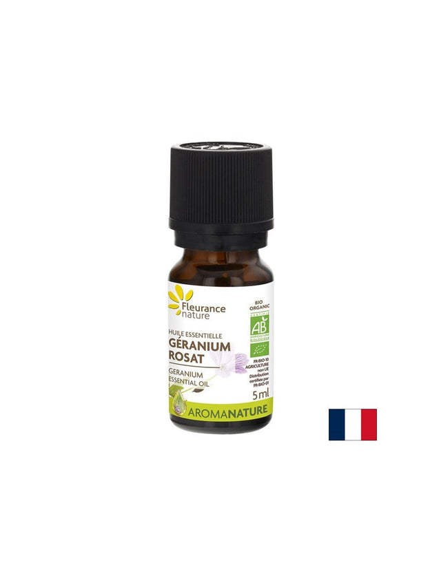 Eтерично масло от гераниум, БИО, 5 ml  Fleurance Nature - Nutra Best Bulgaria