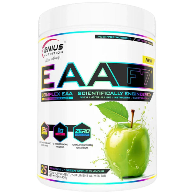 EAA-F7 | with L-Citrulline, AAKG & ALCAR - 400 грама  Genius Nutrition - Nutra Best Bulgaria
