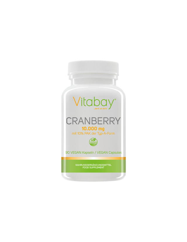 Cranberry Extrakt / Американска червена боровинка (екстракт, 10% проантоцианидини), 90 капсули Vitabay - Nutra Best Bulgaria