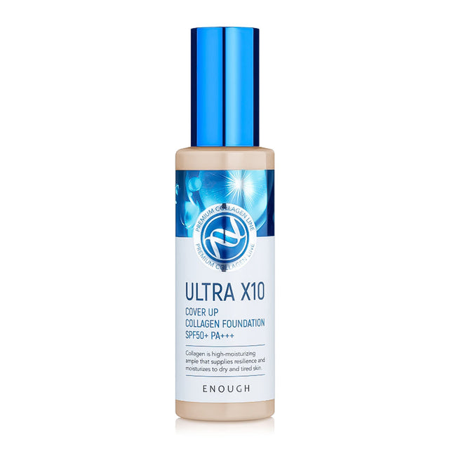 ENOUGH COLLAGEN Ultra X10 Cover Up Collagen Foundation SPF50+ PA+++ (13), 100 ml  Enough - Nutra Best Bulgaria
