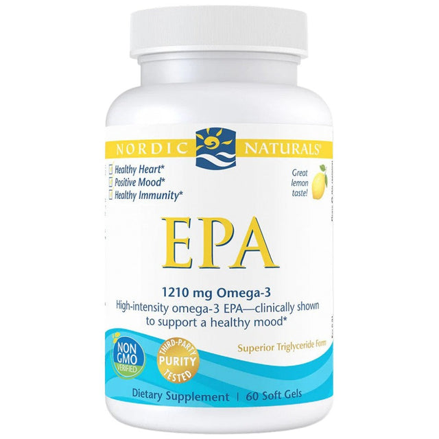 EPA 1210 mg - 60 Гел капсули  Nordic Naturals - Nutra Best Bulgaria