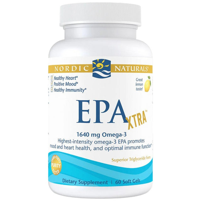 EPA Xtra 1640 mg - 60 Гел капсули  Nordic Naturals - Nutra Best Bulgaria