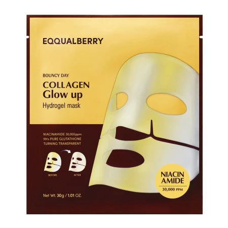 EQQUALBERRY - Collagen Glow Up Hydrogel Mask - Brightening Collagen Face Mask - 30g  EQQUALBERRY - Nutra Best Bulgaria
