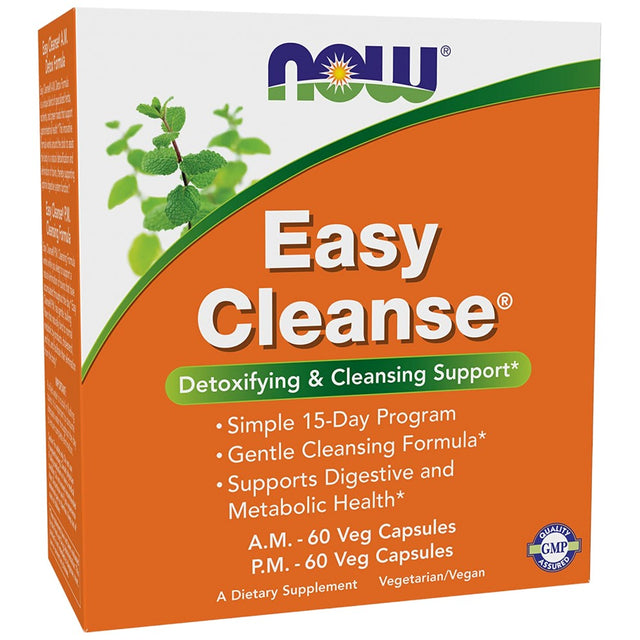 Easy Cleanse Kit AM/PM - 2 x 60 капсули  NOW Foods - Nutra Best Bulgaria