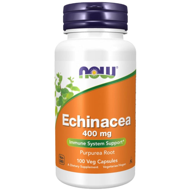 Echinacea 400 mg - 100 капсули  NOW Foods - Nutra Best Bulgaria