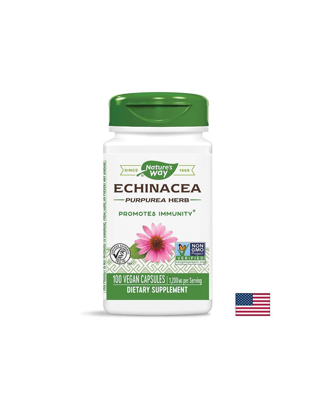 Echinacea 400 mg - 100 капсули  Nature’s Way - Nutra Best Bulgaria