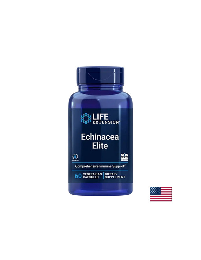 Имунитет - Echinacea Elite, 60 V капсули  Life Extension - Nutra Best Bulgaria