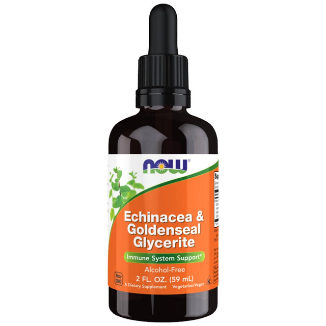 Echinacea & Goldenseal Glycerite - 59 мл  NOW Foods - Nutra Best Bulgaria