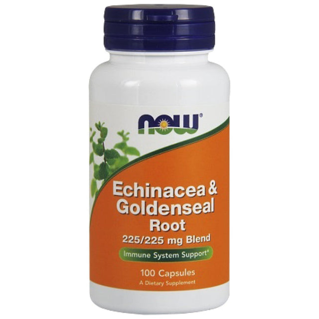 Echinacea & Goldenseal Root - 100 капсули  NOW Foods - Nutra Best Bulgaria