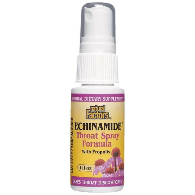 Echinamide® Throat Spray Formula - 30 мл  Natural Factors - Nutra Best Bulgaria
