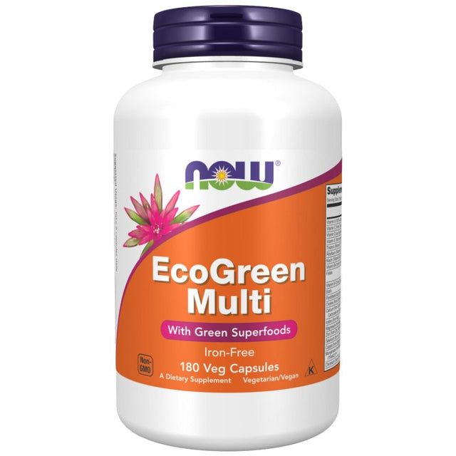 Eco Green Multi - 180 капсули  NOW Foods - Nutra Best Bulgaria