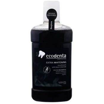 Ecodenta - Extra (Extra Whitening Mouthwash With Black Charcoal ) 500 ml - 500ml - Feel You