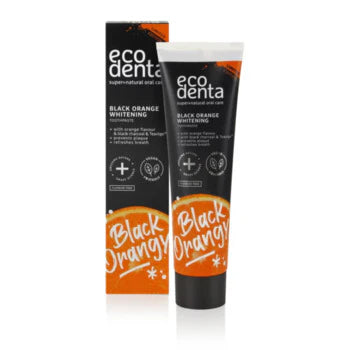 Ecodenta - Toothpaste Black Orange Whitening - Toothpaste for perfectly white teeth with orange flavor - 100ml  Ecodenta - Nutra Best Bulgaria