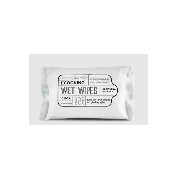 Ecooking, Ecooking, Aloe Vera Extract, Cleansing Wipes, For Face, 10 pcs  Ecooking - Nutra Best Bulgaria
